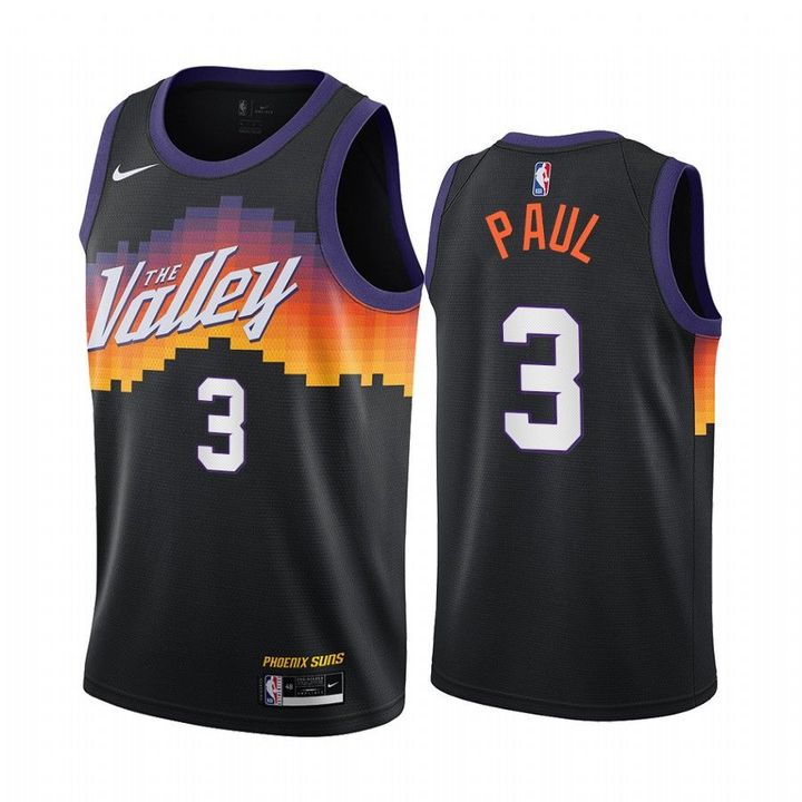 Chris Paul Phoenix Suns 2020-21 Black City Edition Jersey 2020 Trade
