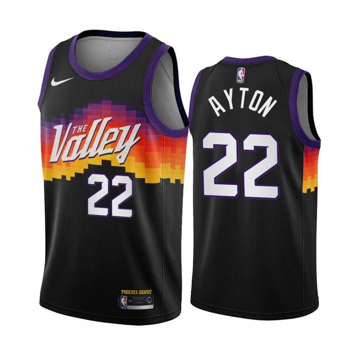 Deandre Ayton Phoenix Suns Black City Edition The Valley 2020-21 Jersey