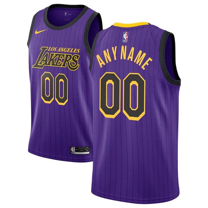 Los Angeles Lakers Nike 2018/19 Swingman Custom Jersey - City Edition - Purple