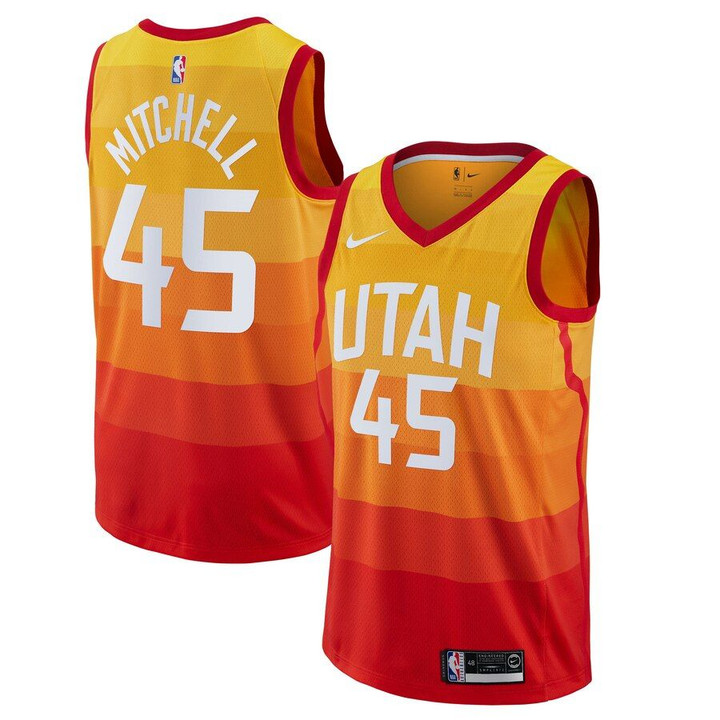Donovan Mitchell Utah Jazz Nike 2019/20 Finished Swingman Jersey Gold - City Edition