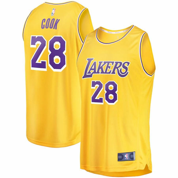 Quinn Cook Los Angeles Lakers Fanatics Branded Fast Break Road Player Jersey - Gold