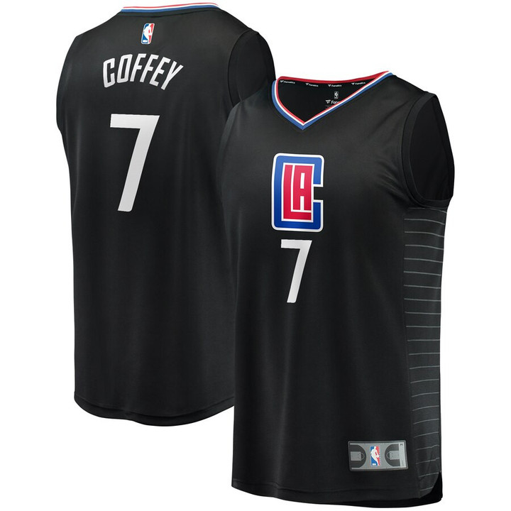 Amir Coffey LA Clippers Fanatics Branded Youth Fast Break Replica Jersey Black - Statement Edition