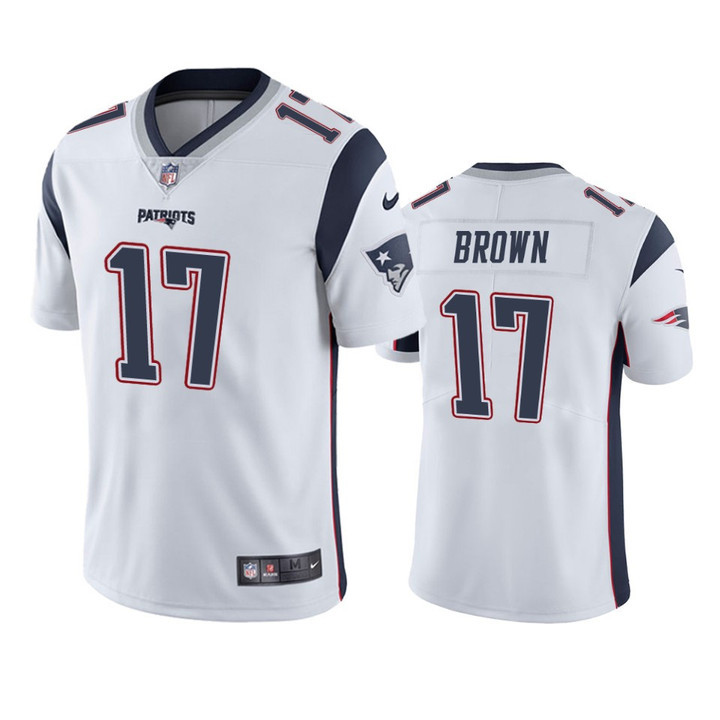 New England Patriots Antonio Brown White Vapor Limited Jersey