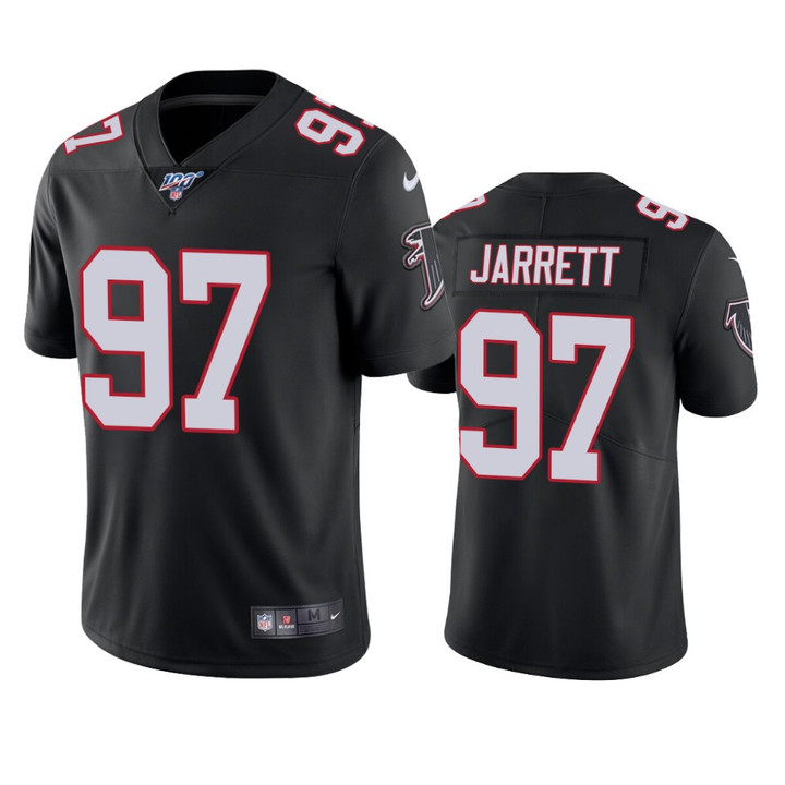 Atlanta Falcons Grady Jarrett Black 100th Season Vapor Limited Jersey