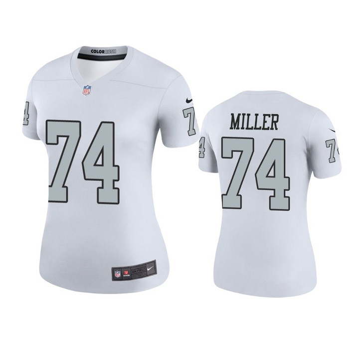 Kolton Miller Raiders White Color Rush Legend Jersey