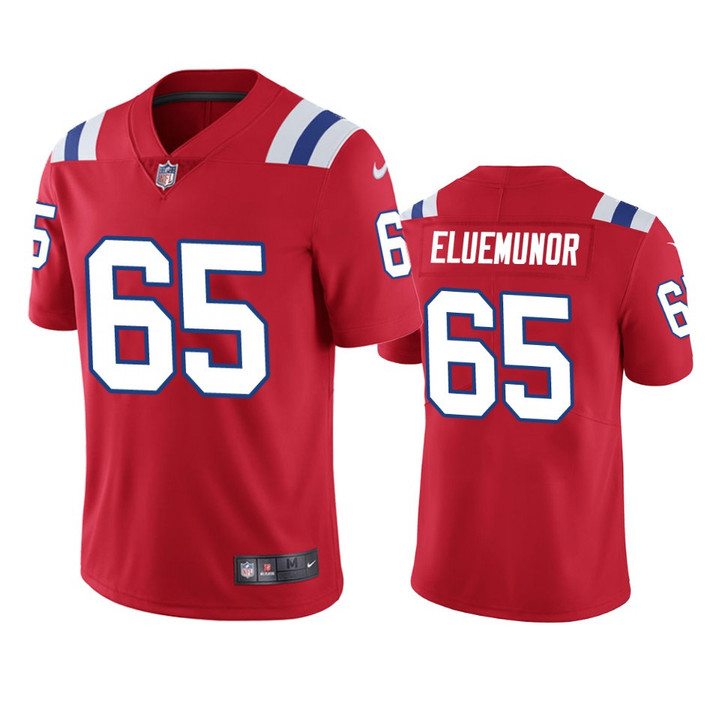 Jermaine Eluemunor New England Patriots Red Vapor Limited Jersey
