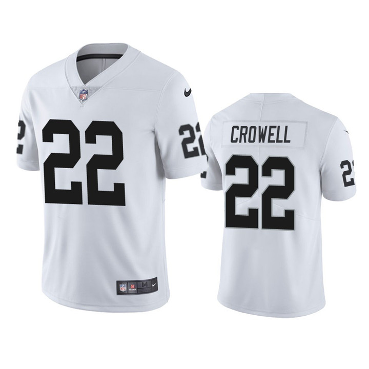 Oakland Raiders Isaiah Crowell White Vapor Limited Jersey