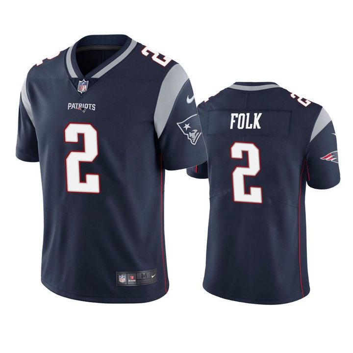 New England Patriots Nick Folk Navy Vapor Limited Jersey
