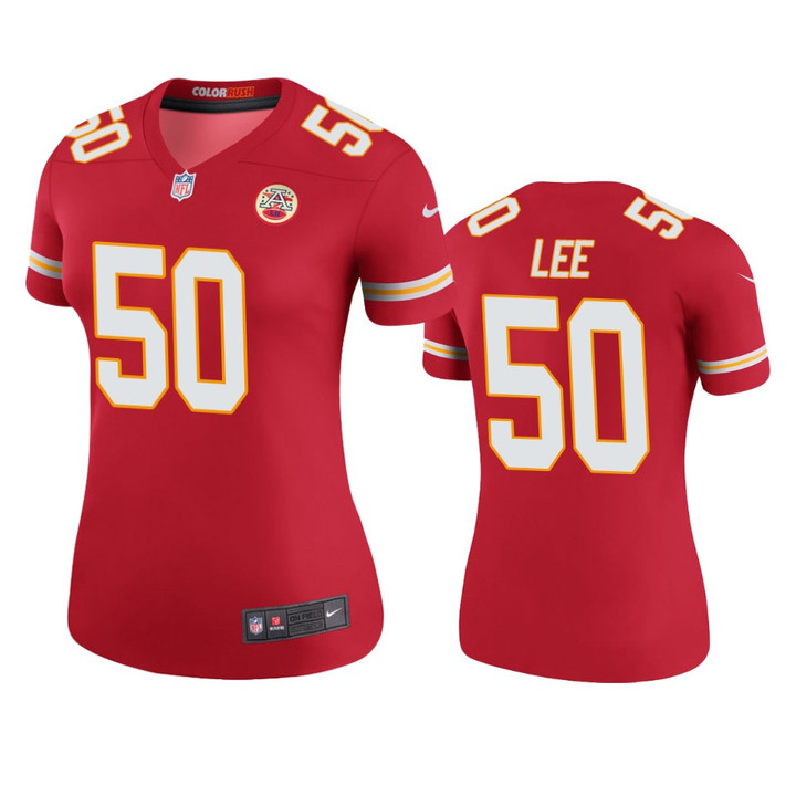 Chiefs Darron Lee Red Color Rush Legend Jersey