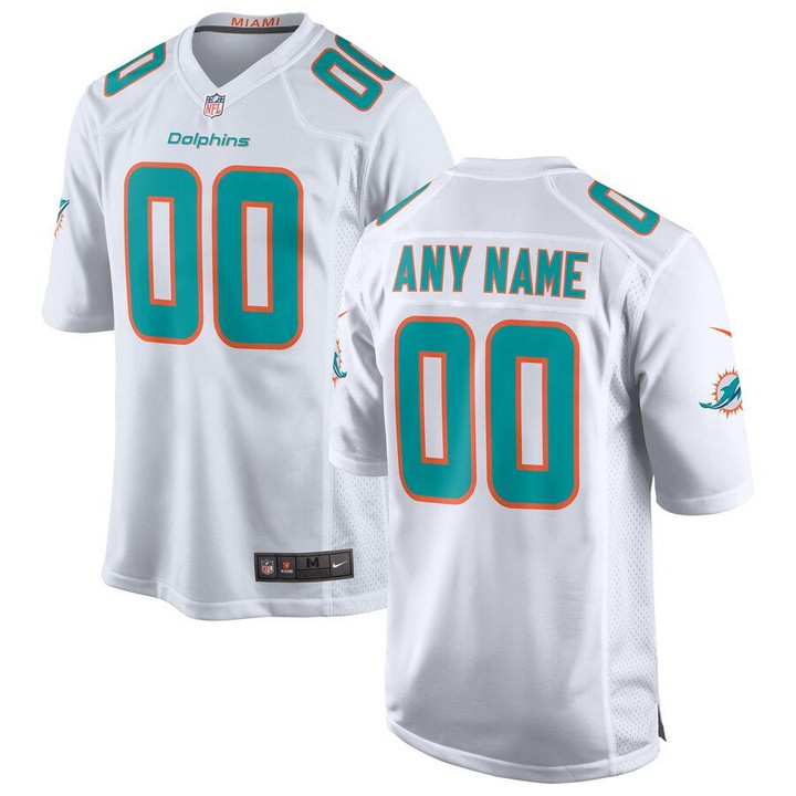 Miami Dolphins Nike Youth 2018 Custom Game Jersey - White