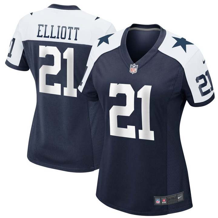 Ezekiel Elliott Dallas Cowboys Nike Women's Alternate Game Jersey - Navy