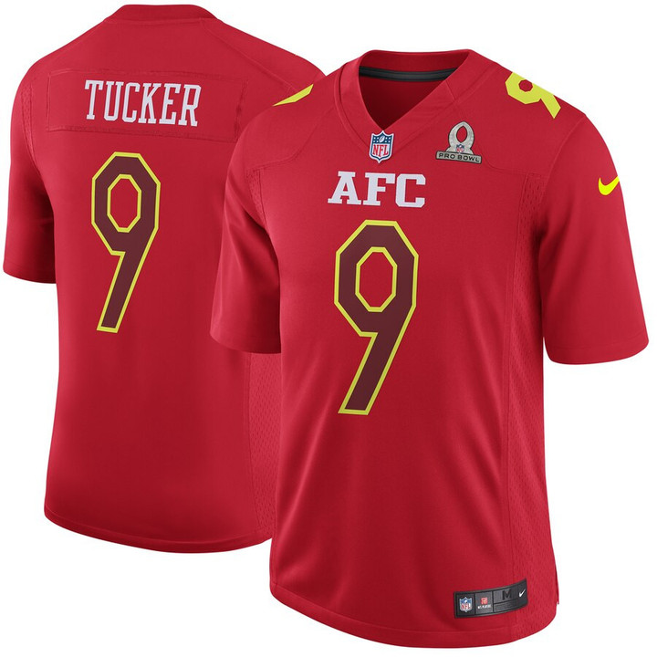 Justin Tucker AFC Nike 2017 Pro Bowl Game Jersey - Red