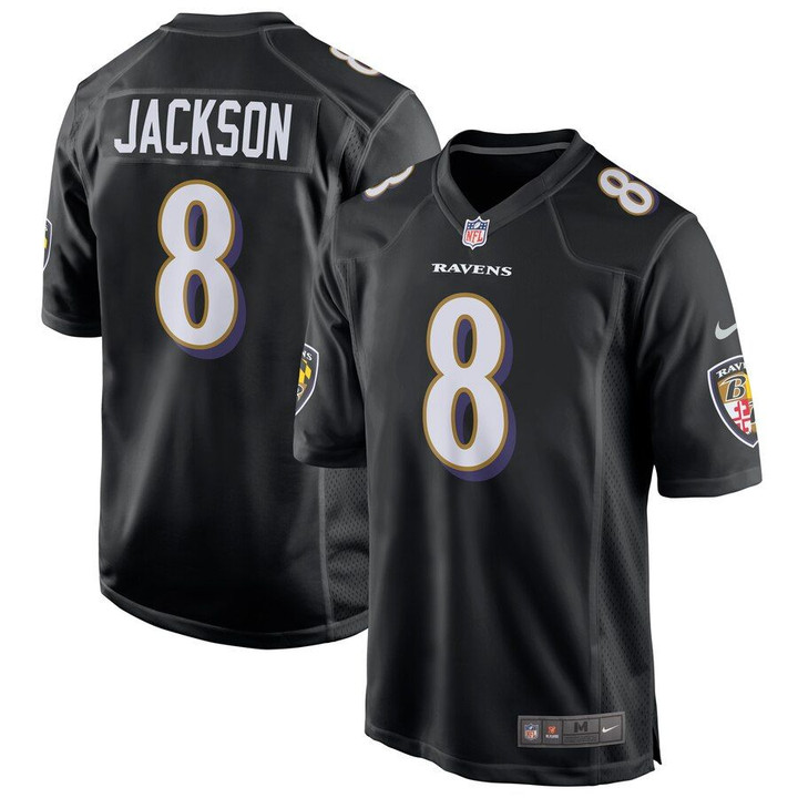Lamar Jackson Baltimore Ravens Nike Game Event Jersey - Black
