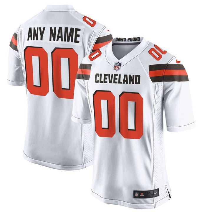 Nike Men's Cleveland Browns Customized White Game Jersey