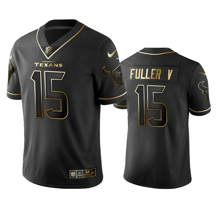 NFL 100 Commercial Will Fuller V Houston Texans Black Golden Edition Vapor Untouchable Limited Jersey - Men's