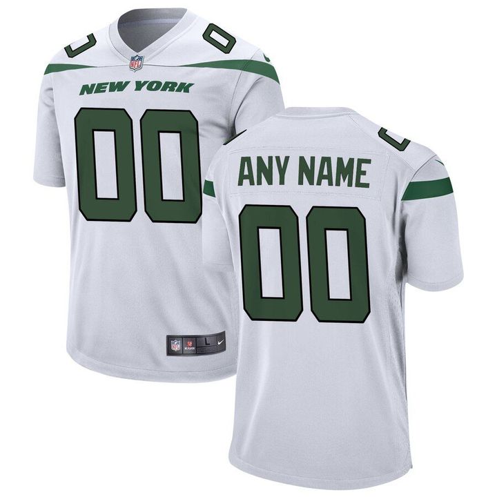 New York Jets Nike Custom Game Jersey - Spotlight White