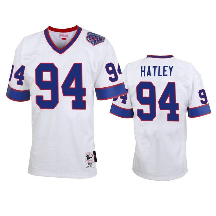 Buffalo Bills Rickey Hatley White Vintage Replica Jersey - Men