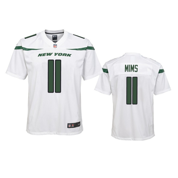 New York Jets Denzel Mims White 2020 NFL Draft Game Jersey