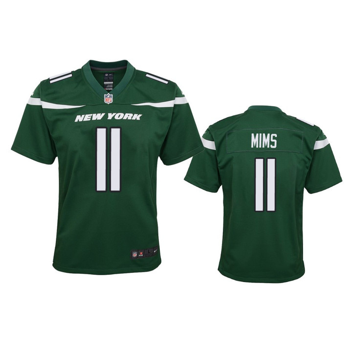 New York Jets Denzel Mims Green 2020 NFL Draft Game Jersey