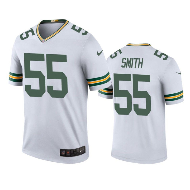 Green Bay Packers #55 Za'Darius Smith White Color Rush Legend Jersey - Men's