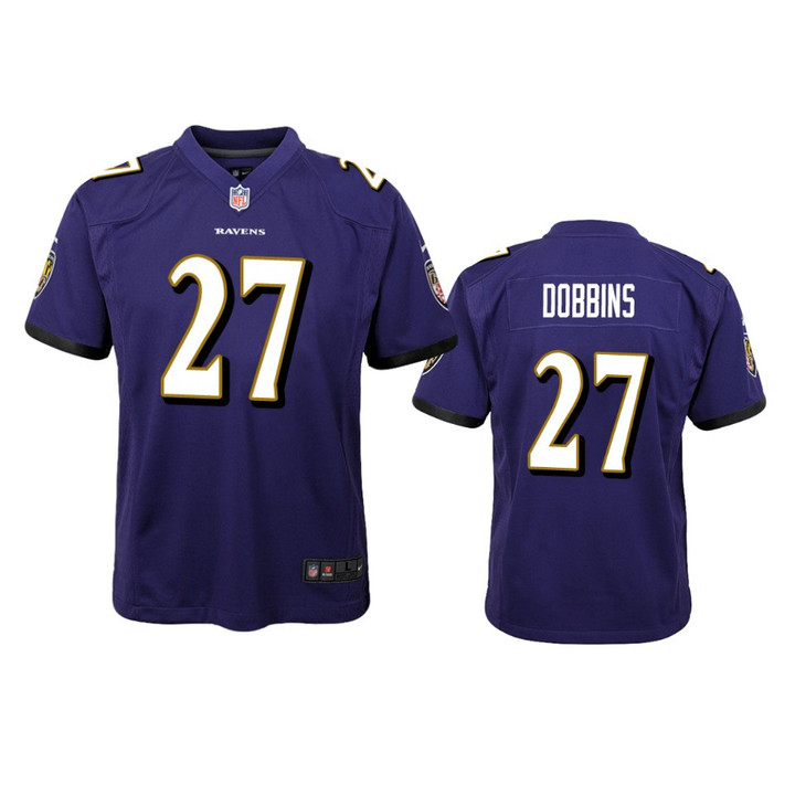 Baltimore Ravens J.K. Dobbins Purple 2020 NFL Draft Game Jersey