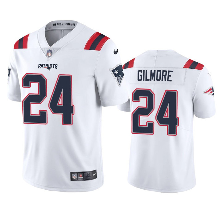 New England Patriots Stephon Gilmore White 2020 Vapor Limited Jersey - Men's