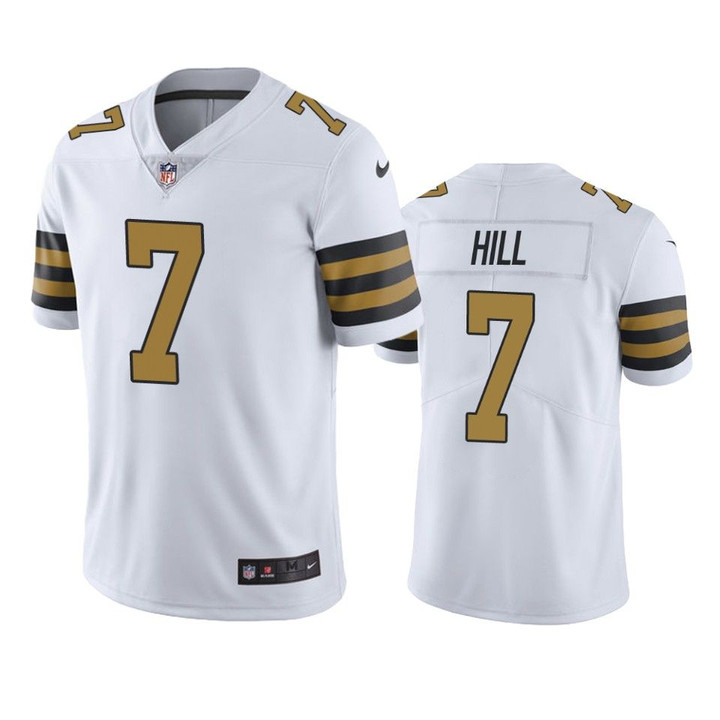 New Orleans Saints Taysom Hill White Nike Color Rush Limited jersey
