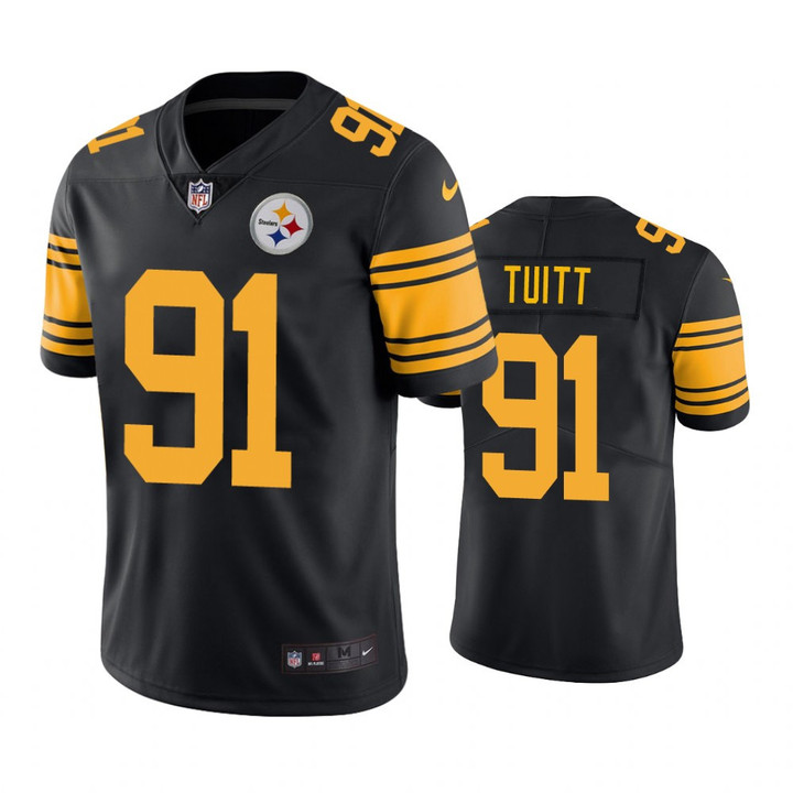 Pittsburgh Steelers Stephon Tuitt Black Nike Color Rush Limited jersey