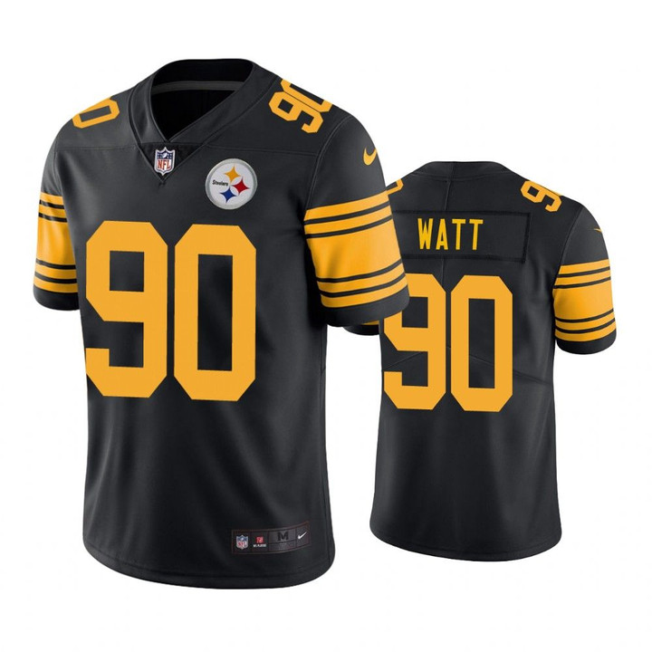 Pittsburgh Steelers T.J. Watt Black Nike Color Rush Limited jersey
