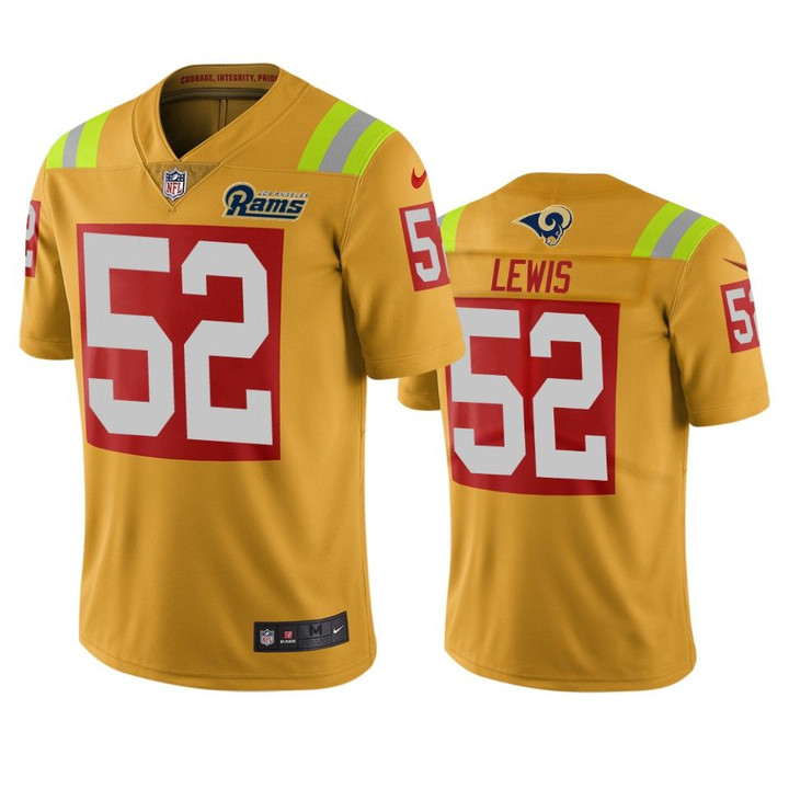 Los Angeles Rams Terrell Lewis Gold City Edition Vapor Limited Jersey