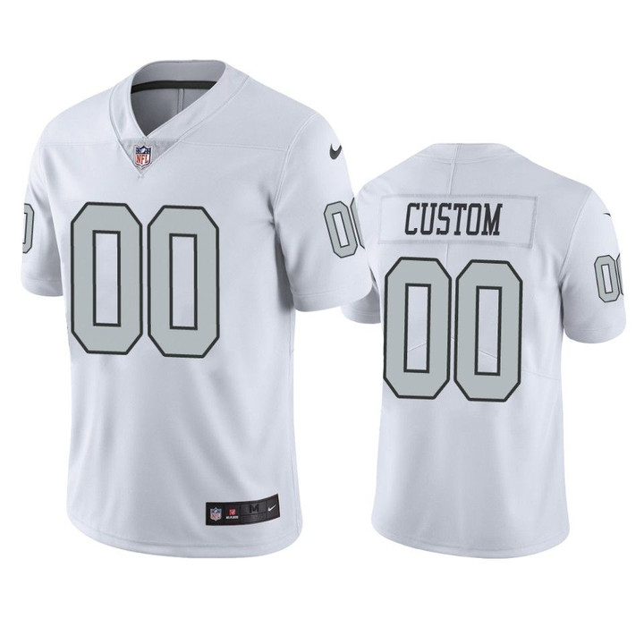 Oakland Raiders Custom White Nike Color Rush Limited jersey