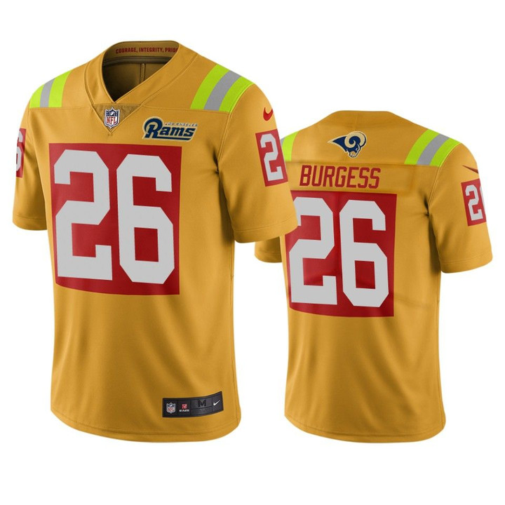 Los Angeles Rams Terrell Burgess Gold City Edition Vapor Limited Jersey