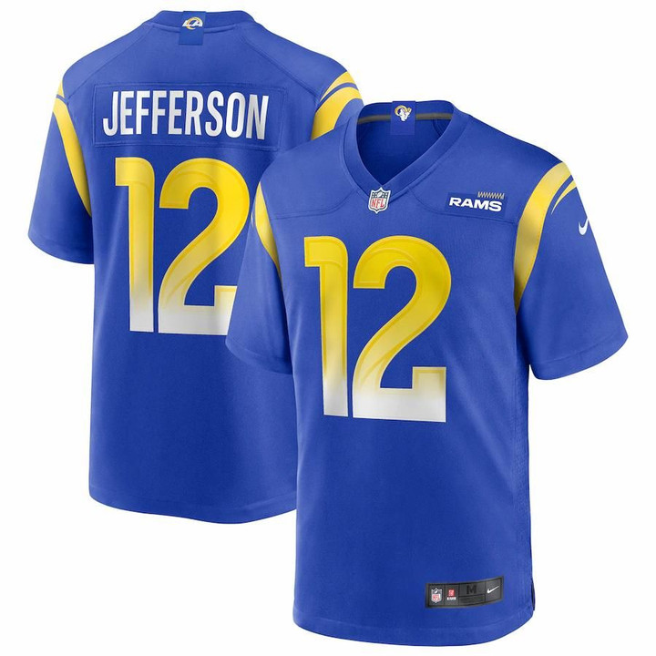 Men's Los Angeles Rams Van Jefferson Nike Royal 2020 NFL Draft Pick Game Jersey