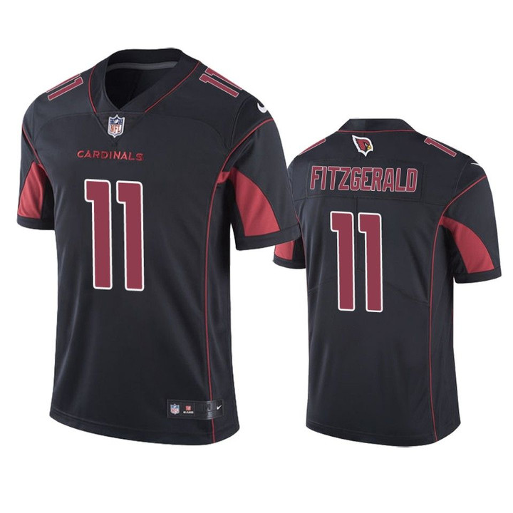 Larry Fitzgerald Cardinals Black Color Rush Limited Jersey