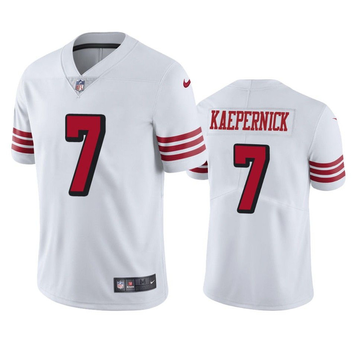 Colin Kaepernick 49ers White Color Rush Limited Jersey