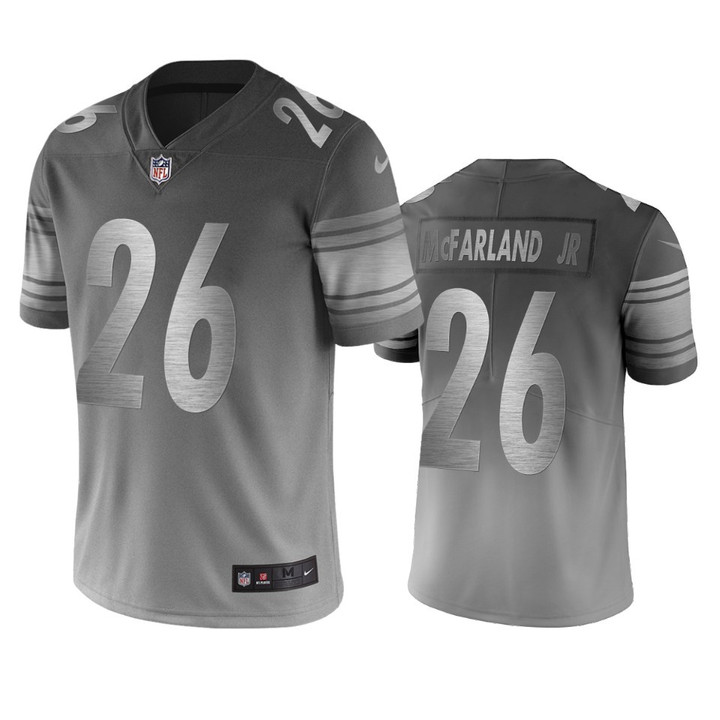 Pittsburgh Steelers Anthony McFarland Jr. Silver Gray City Edition Vapor Limited Jersey