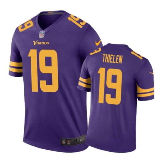 Minnesota Vikings #19 Adam Thielen Nike color rush Purple Jersey