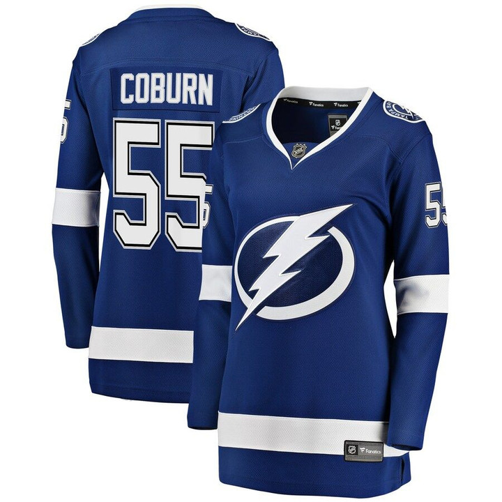 Braydon Coburn Tampa Bay Lightning Fanatics Branded Women's Breakaway Player Jersey - Blue
