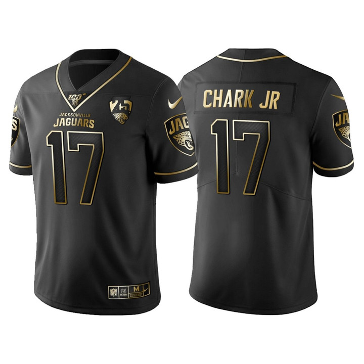 Jacksonville Jaguars D.J. Chark 25th Anniversary Black Gold Logo Jersey