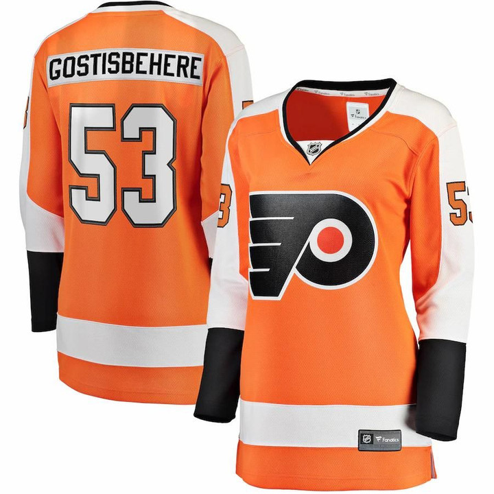 Shayne Gostisbehere Philadelphia Flyers Fanatics Branded Women's Home Breakaway Player Jersey - Orange