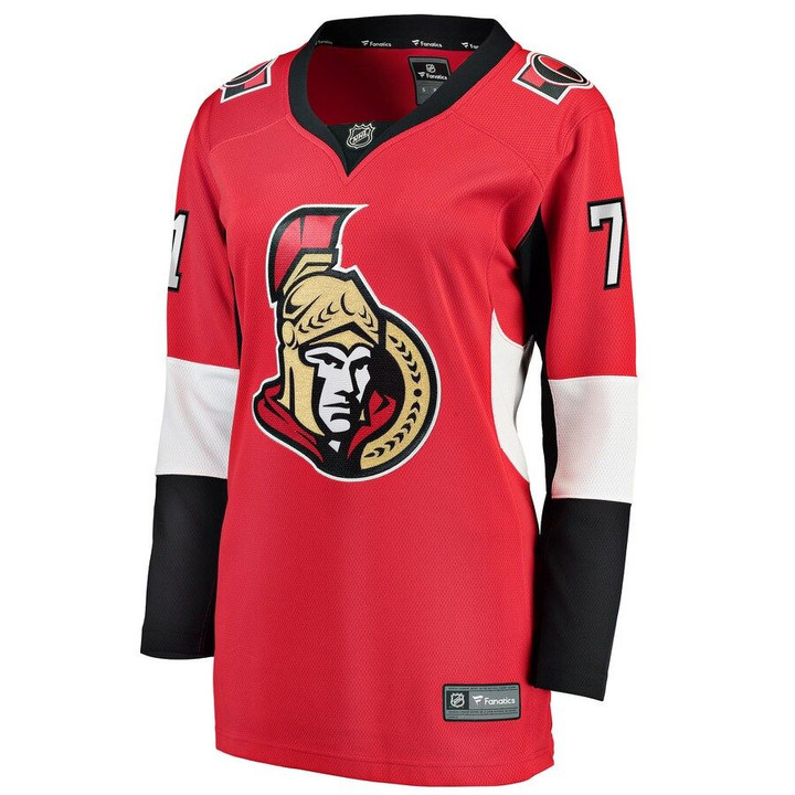 Chris Tierney Ottawa Senators Fanatics Branded Women's Home Breakaway Player Jersey - Red