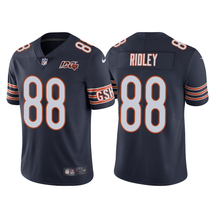 Chicago Bears 100th Anniversary Riley Ridley Navy Limited Jersey