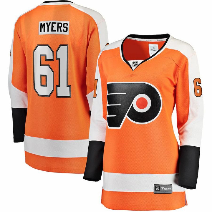 Philippe Myers Philadelphia Flyers Fanatics Branded Women's Home Breakaway Player Jersey - Orange