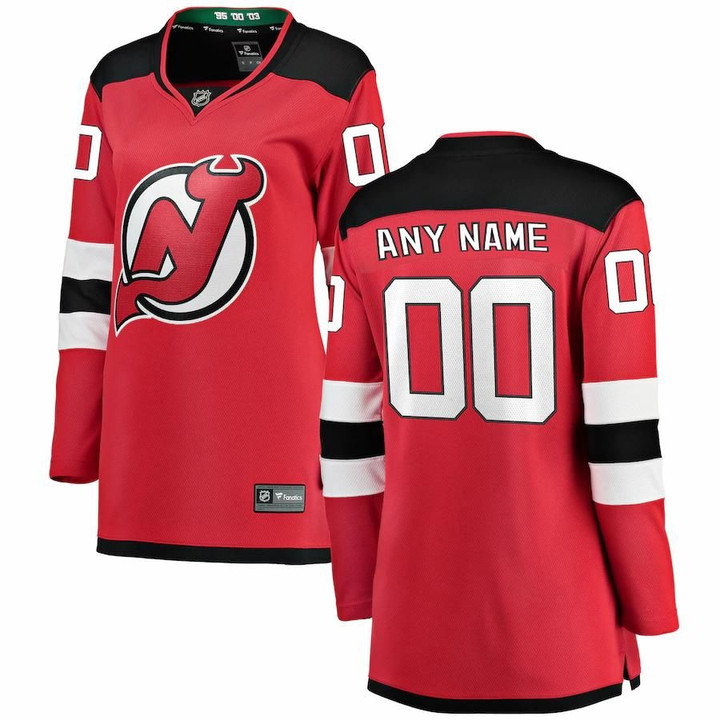 New Jersey Devils Fanatics Branded Women's Home Breakaway Custom Jersey - Red