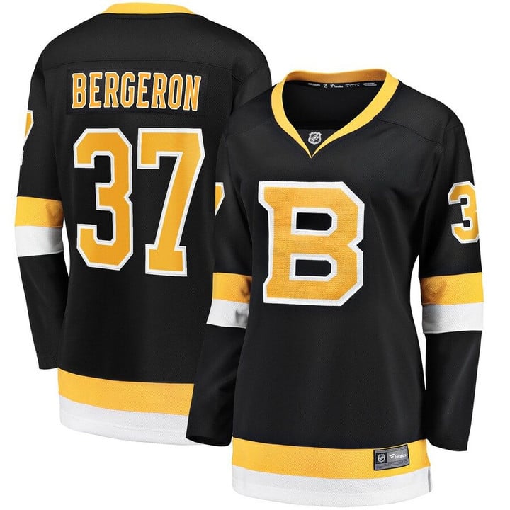 Patrice Bergeron Boston Bruins Fanatics Branded Women's Alternate Premier Breakaway Player Jersey - Black
