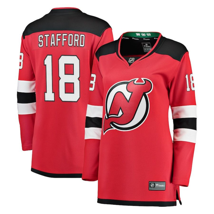 Drew Stafford New Jersey Devils Fanatics Branded Women's Breakaway Jersey - Red