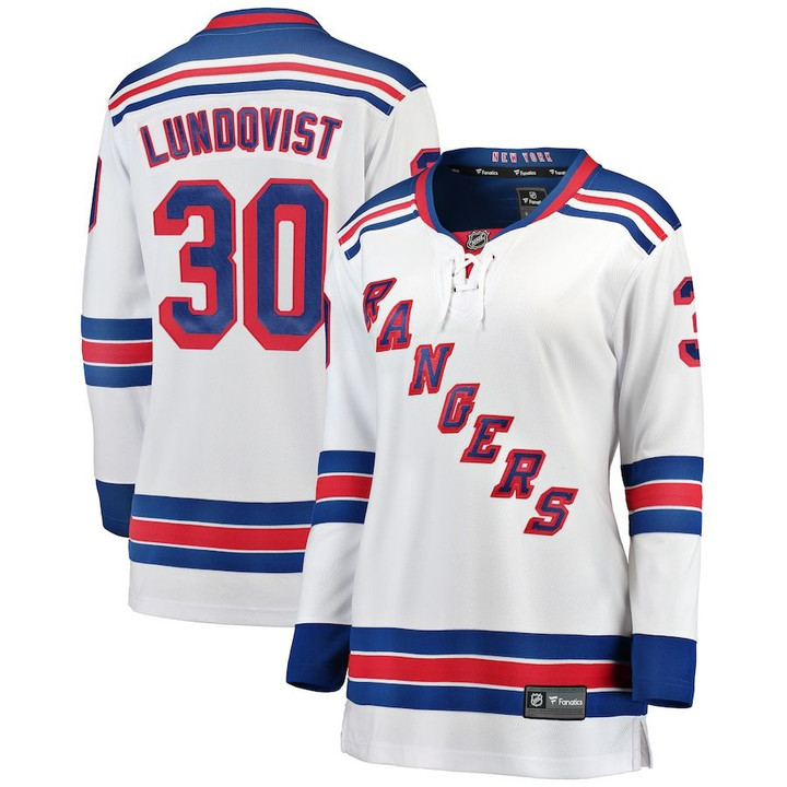 Henrik Lundqvist New York Rangers Fanatics Branded Women's Breakaway Player Jersey - White