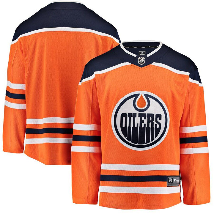 Edmonton Oilers Fanatics Branded Youth Breakaway Home Jersey - Orange