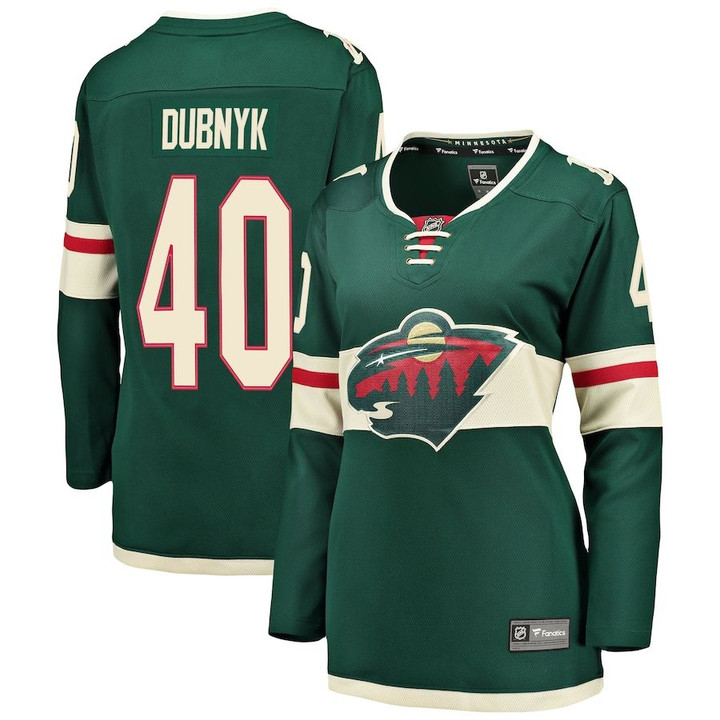 Devan Dubnyk Minnesota Wild Fanatics Branded Women's Breakaway Player Jersey - Green