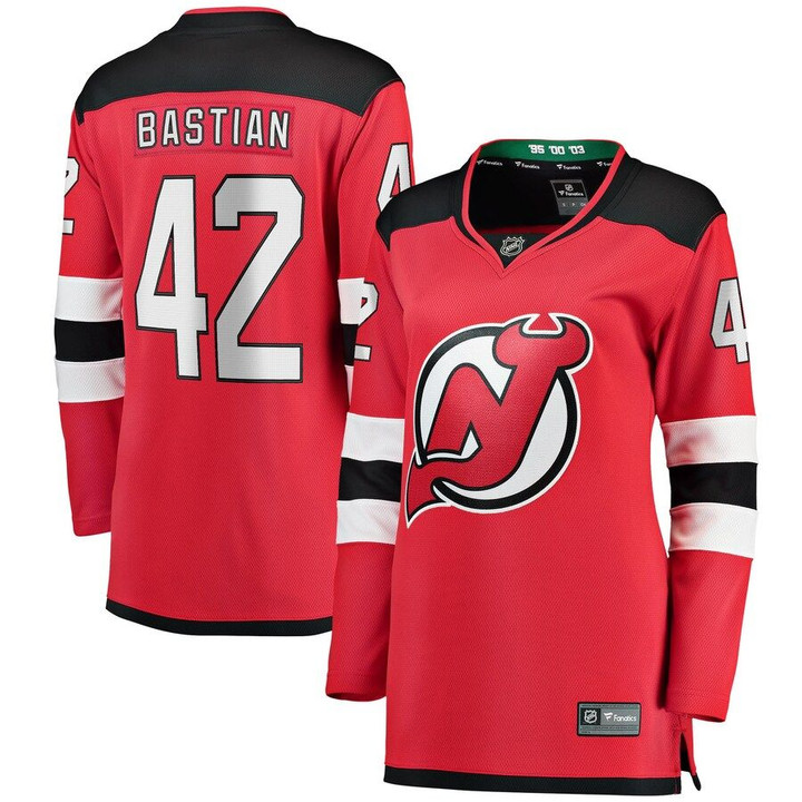 Nathan Bastian New Jersey Devils Fanatics Branded Women's Home Breakaway Player Jersey - Red